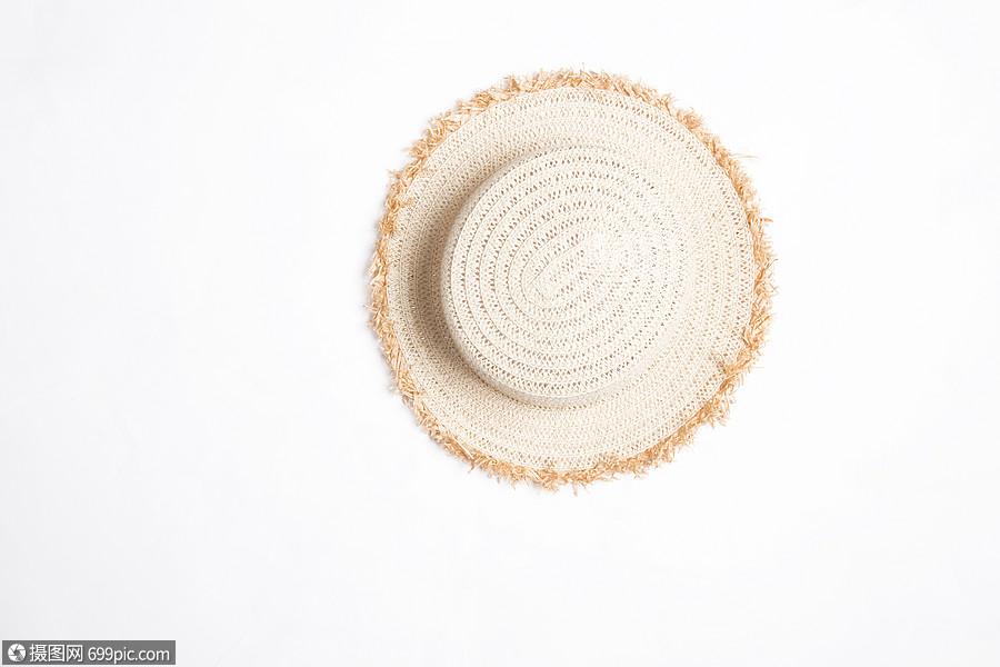 草帽女性渡假高清图片素材
